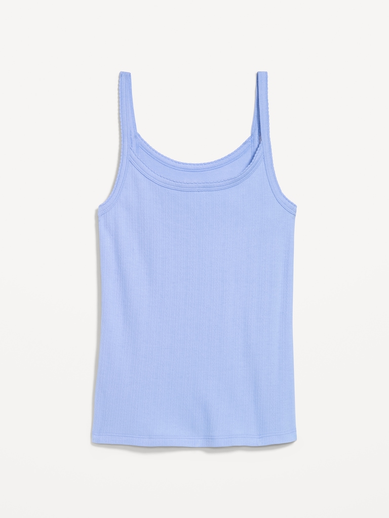 Pointelle Cami Tank Top