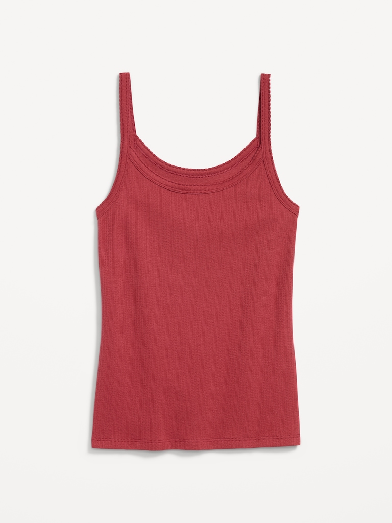 Pointelle Cami Tank Top