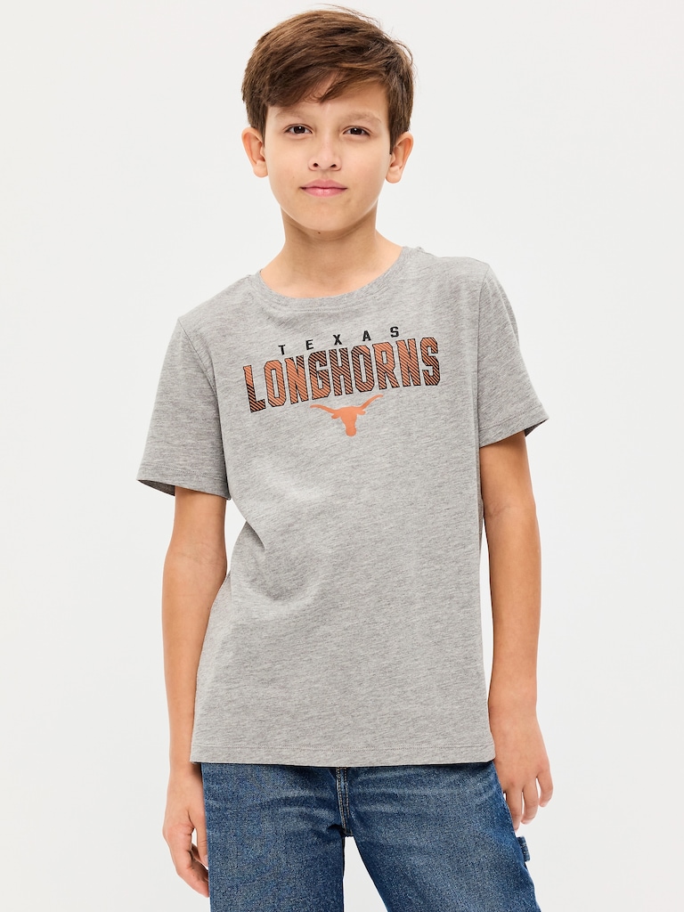 College Graphic Gender-Neutral T-Shirt for Kids