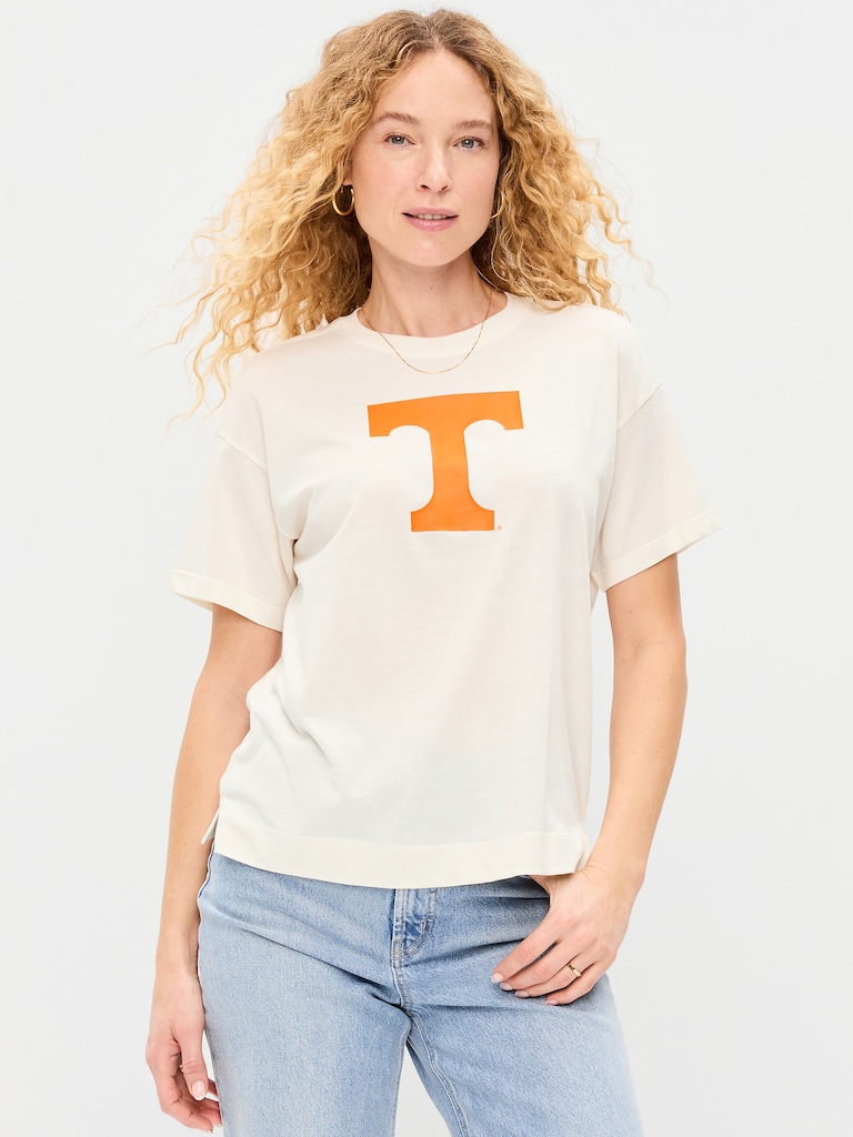 College Crew-Neck T-Shirt for Women