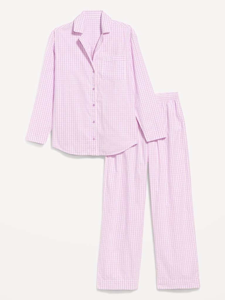Poplin Pajama Pant Set