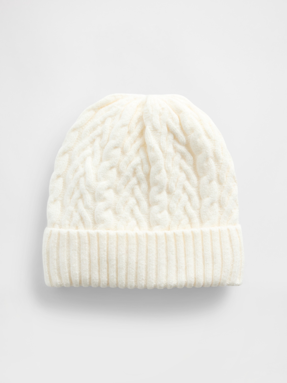 CashSoft Cable-Knit Beanie