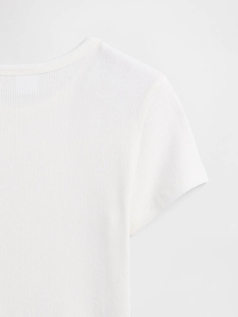 Kids Ribbed Crewneck T-Shirt