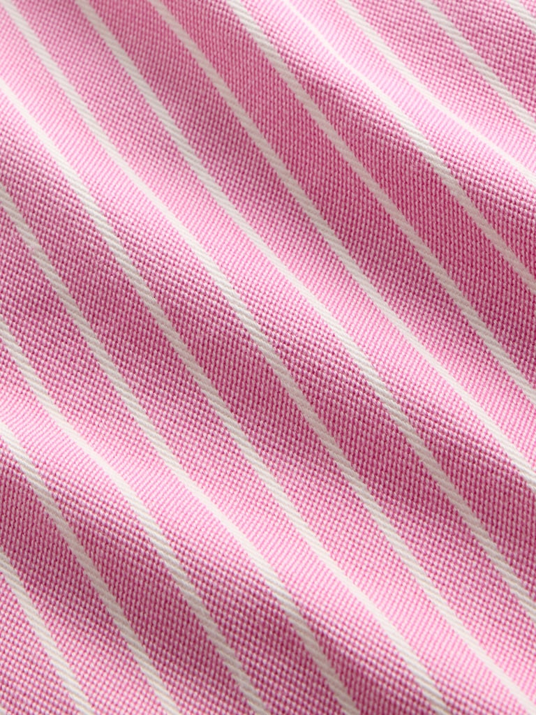 Kids High Rise Stripe Wide-Leg Ankle Jeans