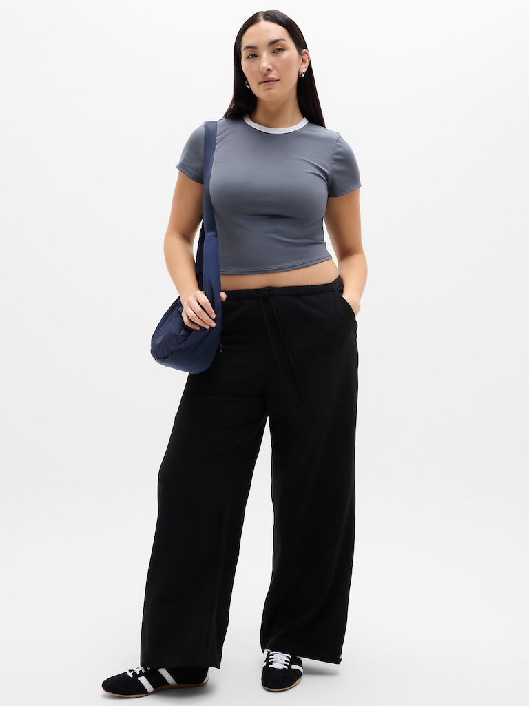 Signature Rib Crop Tee