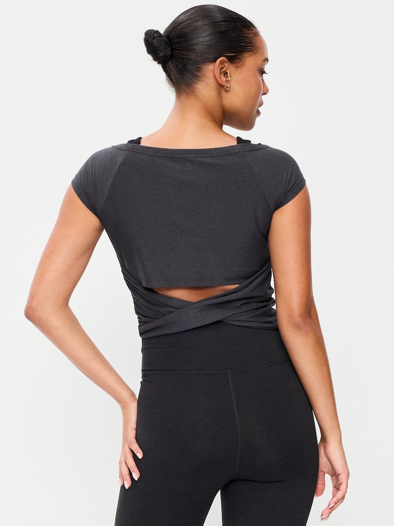 CloudMotion Ballet Twist-Back Top