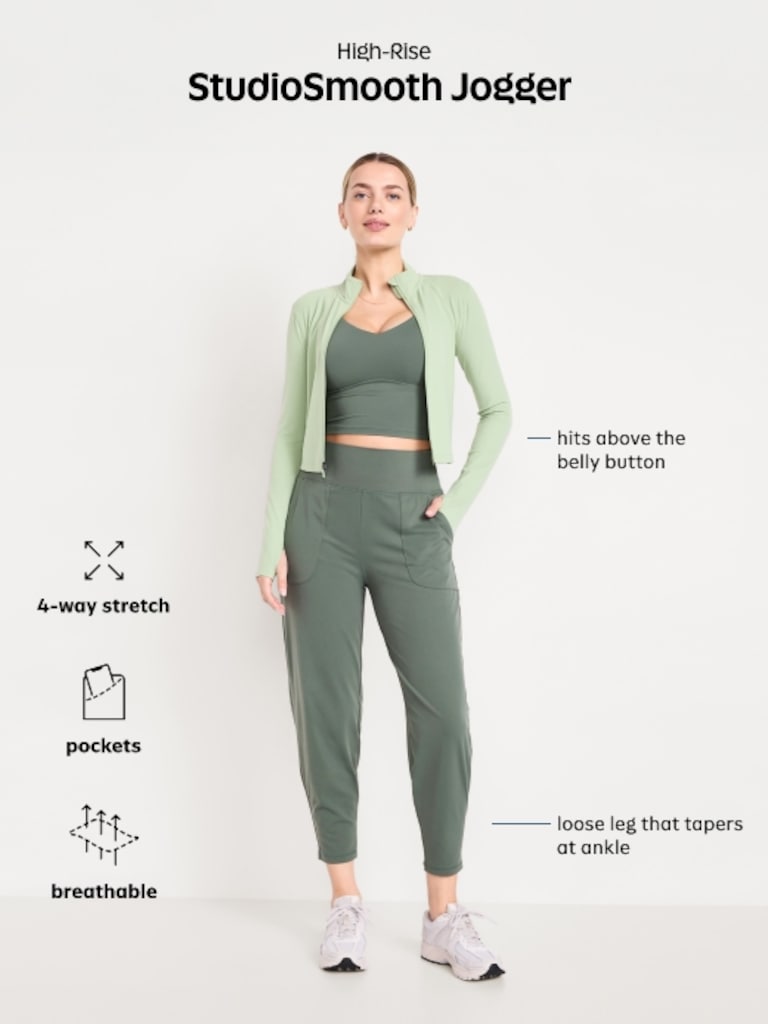 High-Waisted StudioSmooth Jogger