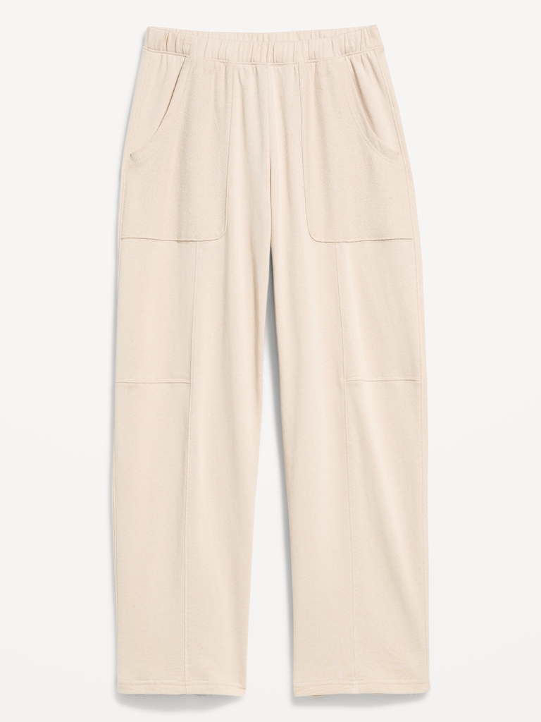 Mid-Rise SoComfy Seamed Barrel Sweatpants