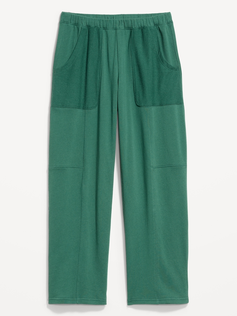 Mid-Rise SoComfy Seamed Barrel Sweatpants