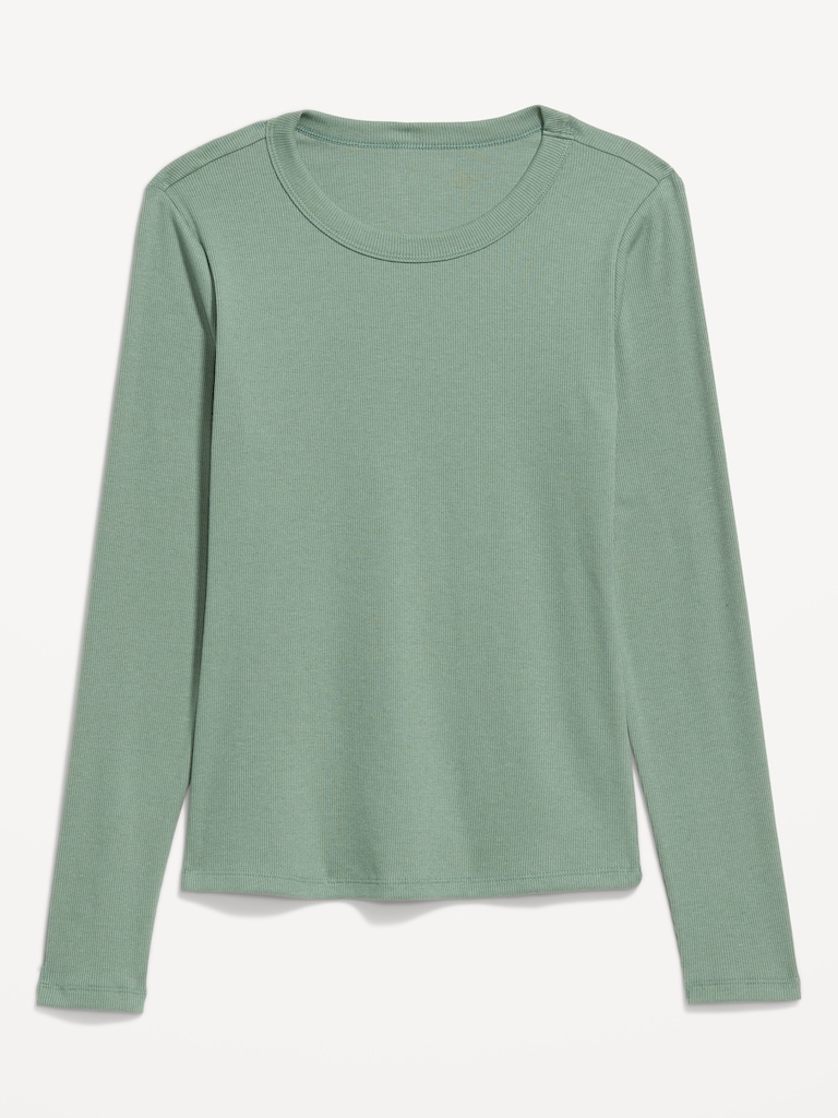 Snug Long-Sleeve Crew-Neck T-Shirt