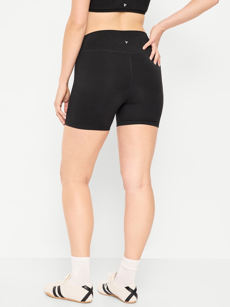 High-Waisted PowerChill Biker Shorts -- 5-inch inseam