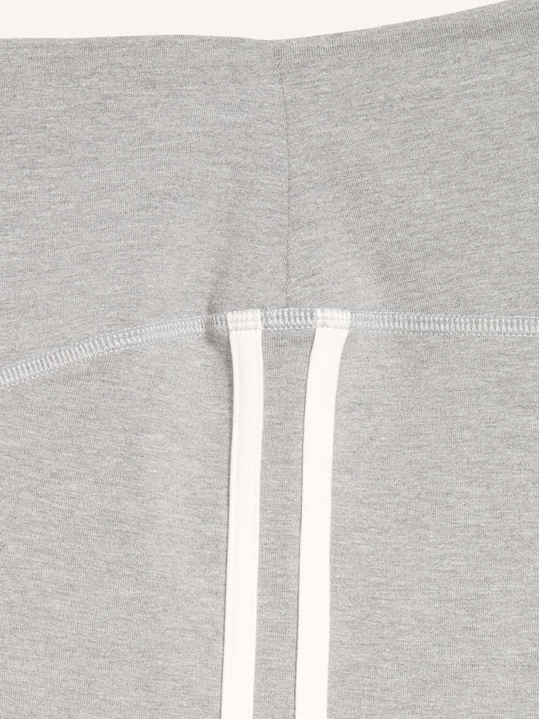 High-Waisted PowerChill Side-Stripe Biker Shorts -- 5-inch inseam