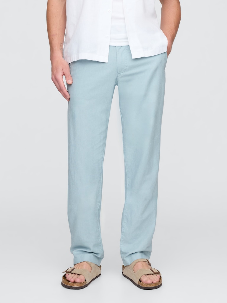 Linen-Cotton Khakis