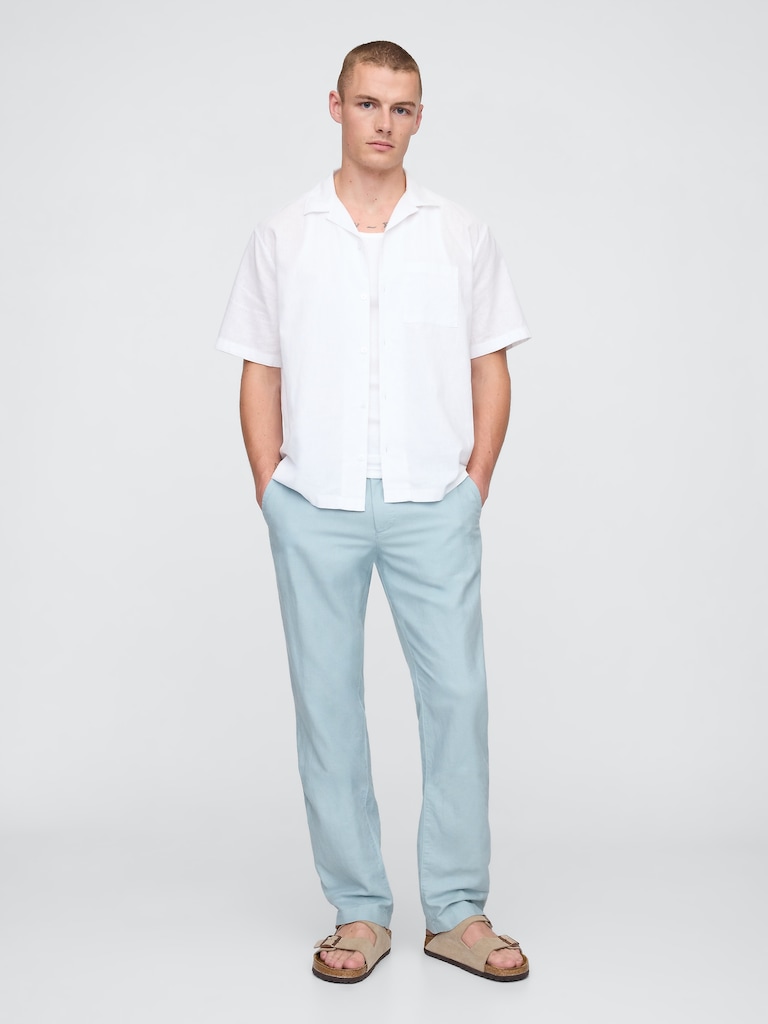 Linen-Cotton Khakis