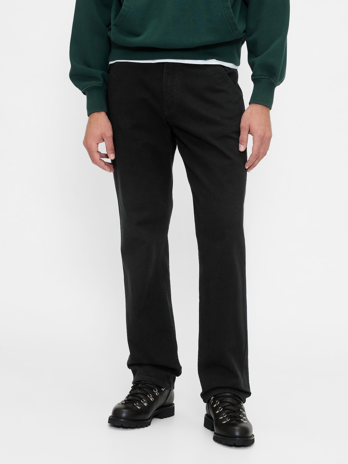 Relaxed Straight Utility Khakis