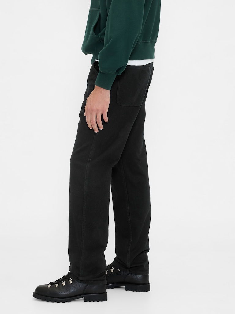 Relaxed Straight Utility Khakis