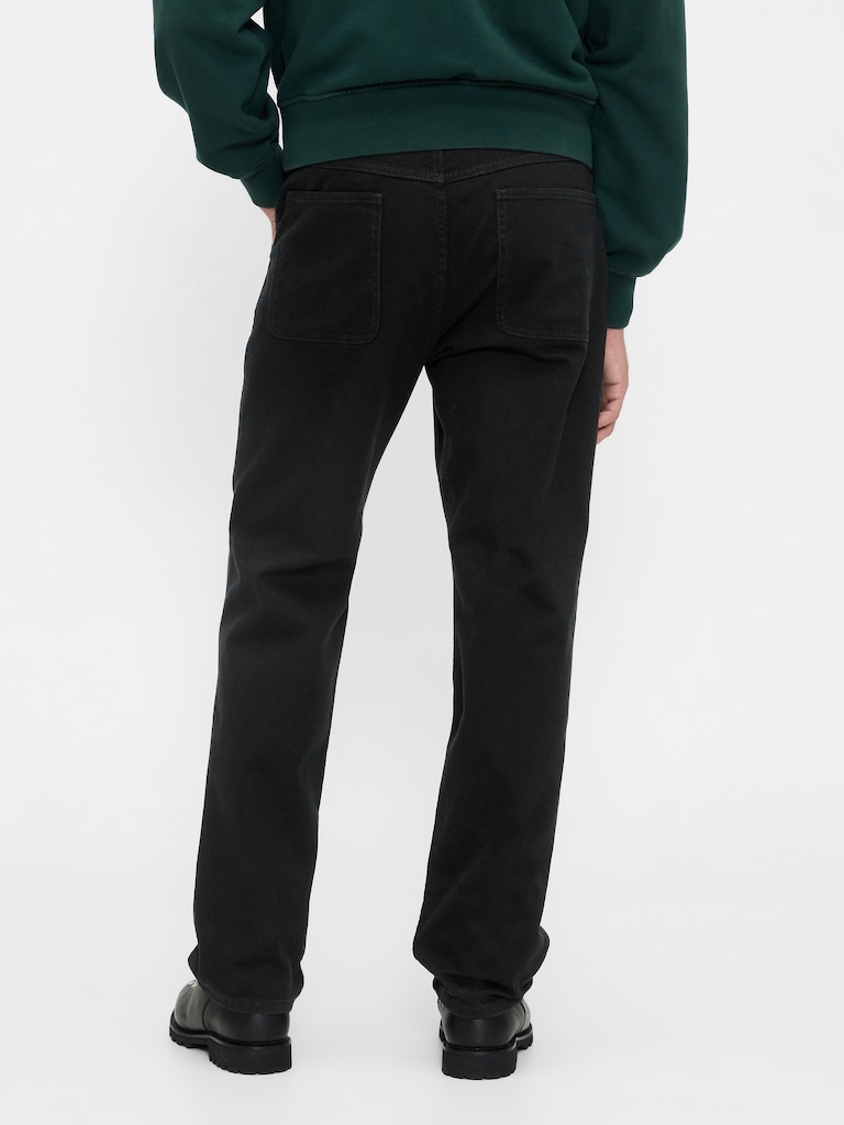 Relaxed Straight Utility Khakis