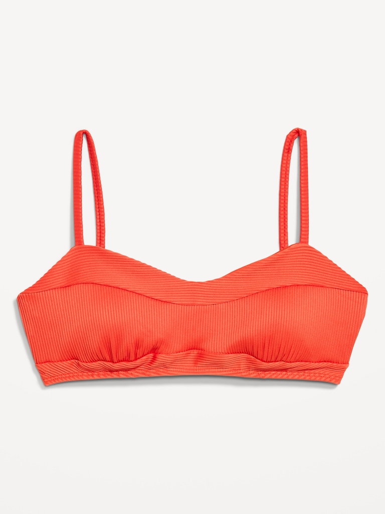 Ribbed Bra Bikini Swim Top