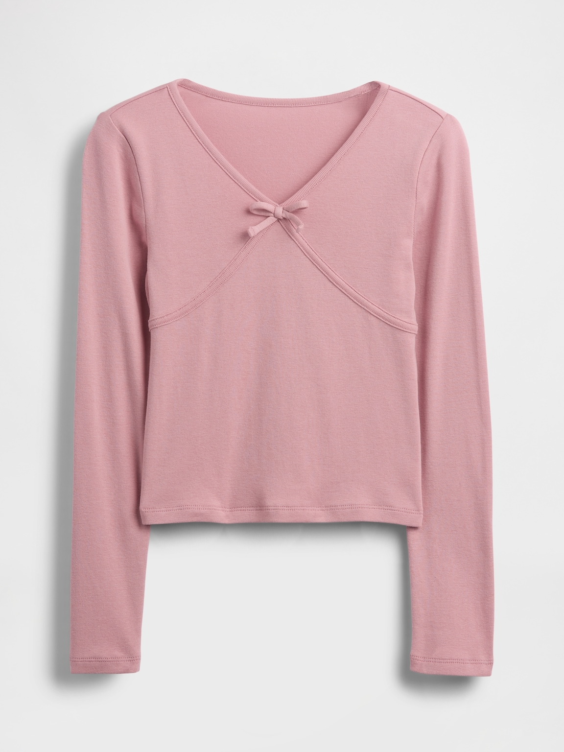 Kids Cross Front Bow T-Shirt