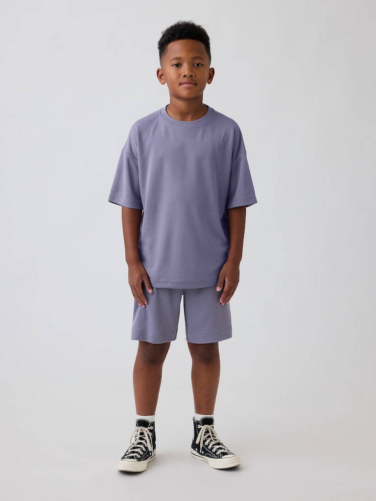 Kids GapFit Tech Recycled Mesh T-Shirt