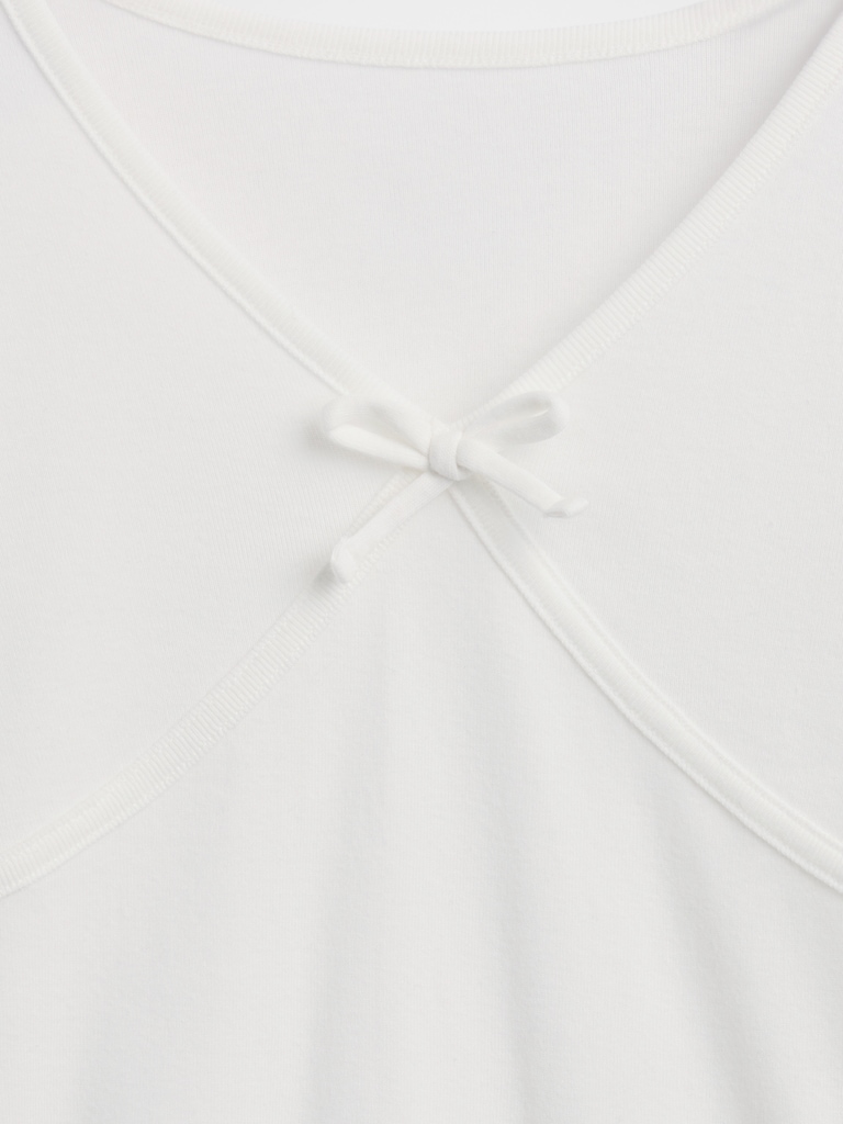 Kids Cross Front Bow T-Shirt