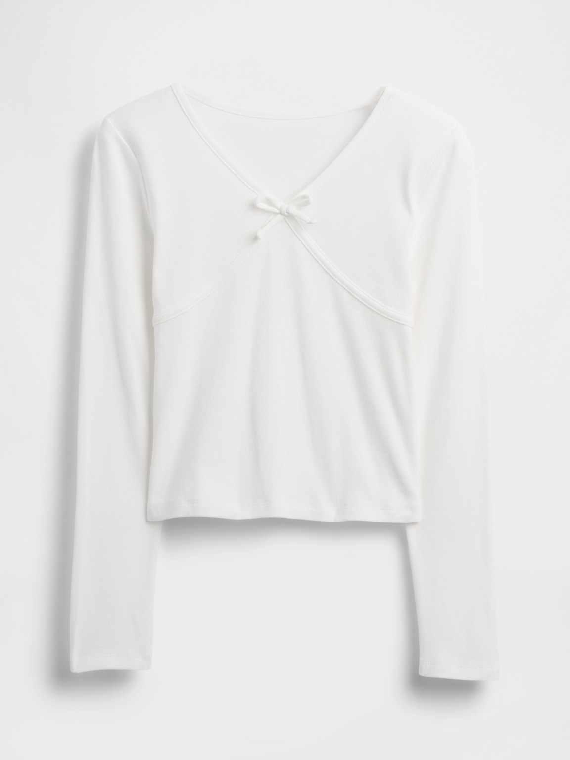 Kids Cross Front Bow T-Shirt