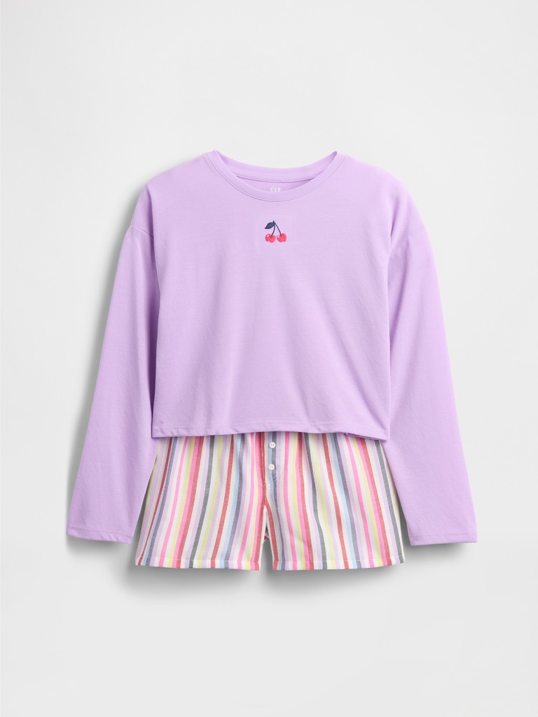 Kids Recycled PJ Short Set