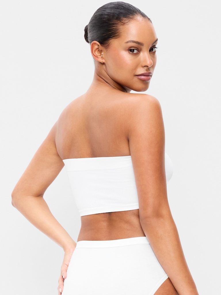 Seamless Ribbed Longline Bandeau