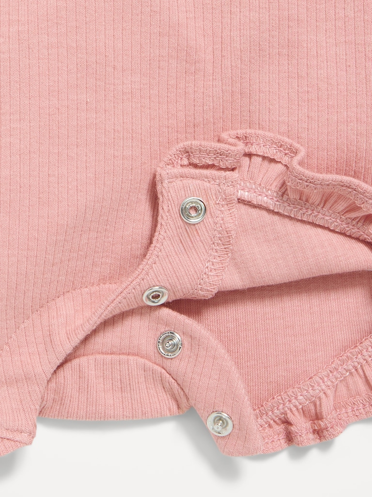 Tie-Strap Graphic One-Piece Romper for Baby