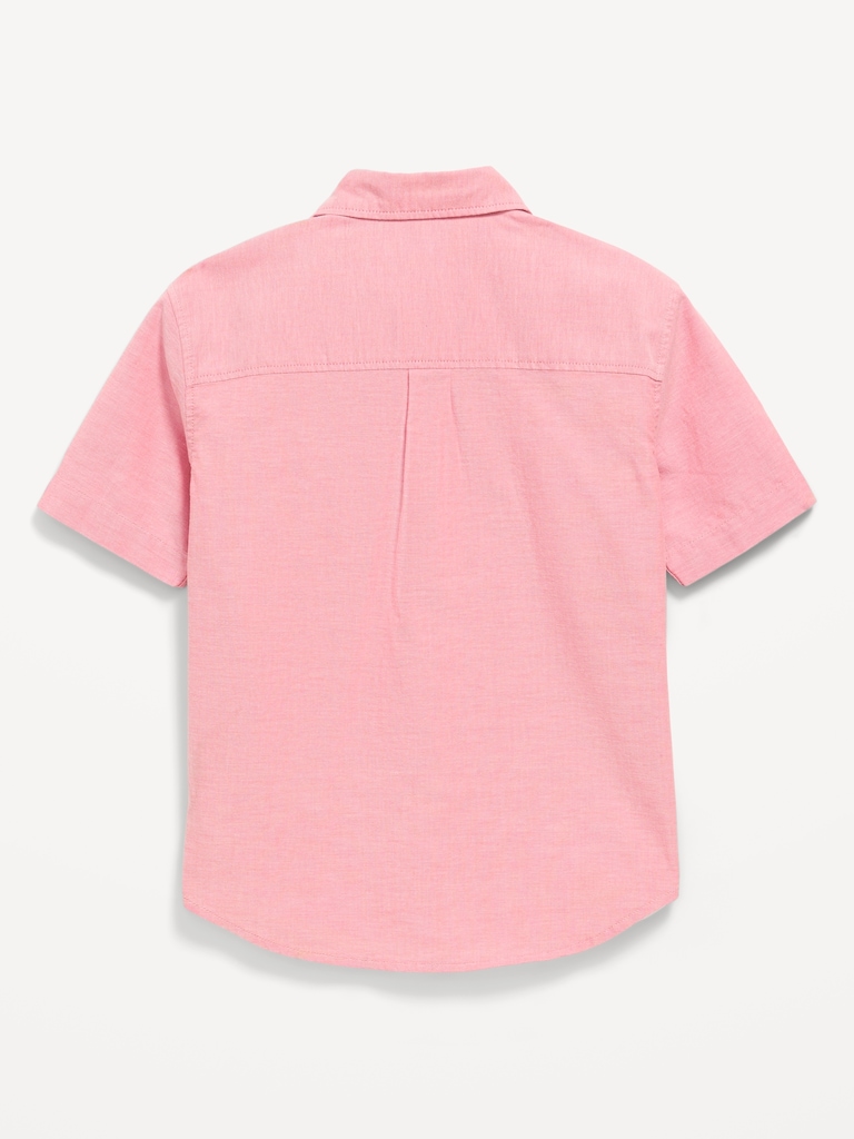 Short-Sleeve Pocket Oxford Shirt for Boys