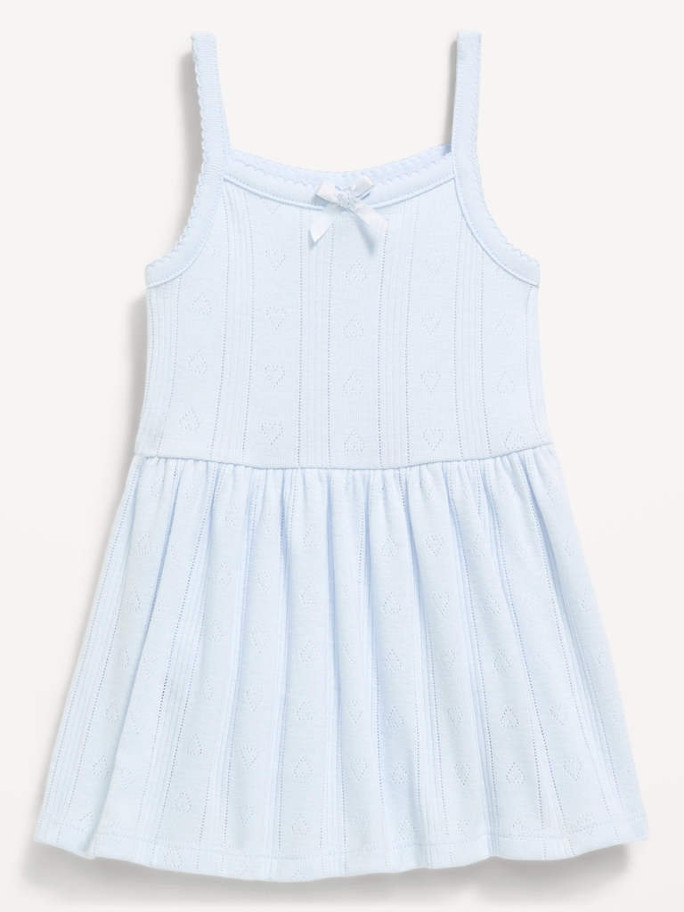 Pointelle-Knit Bodysuit Dress for Baby