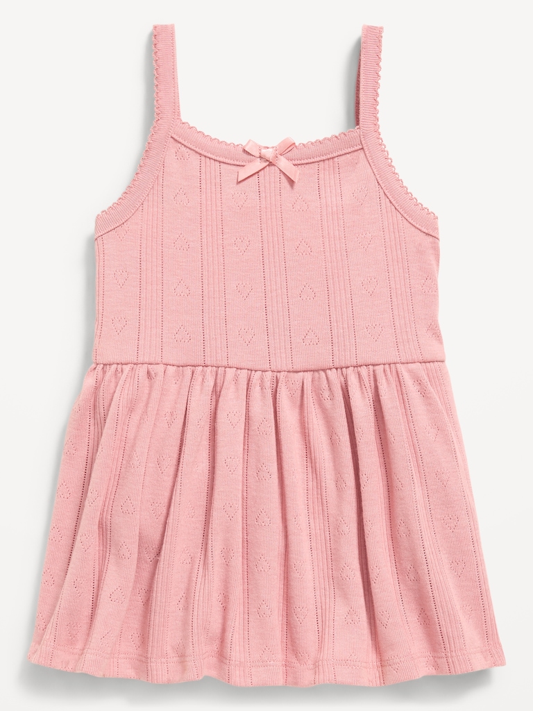 Pointelle-Knit Bodysuit Dress for Baby
