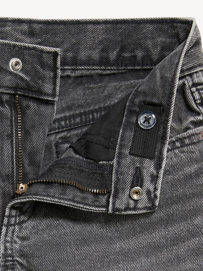 High-Waisted Frayed-Hem Jean Shorts for Girls