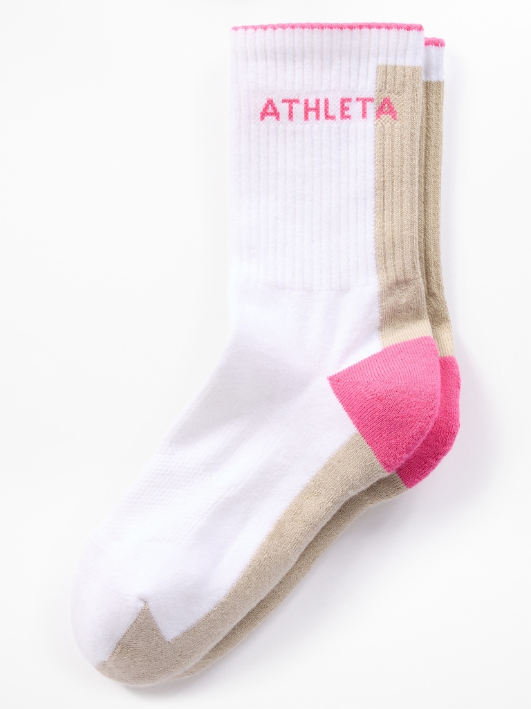 Athleta Colorblock Everyday Crew Sock
