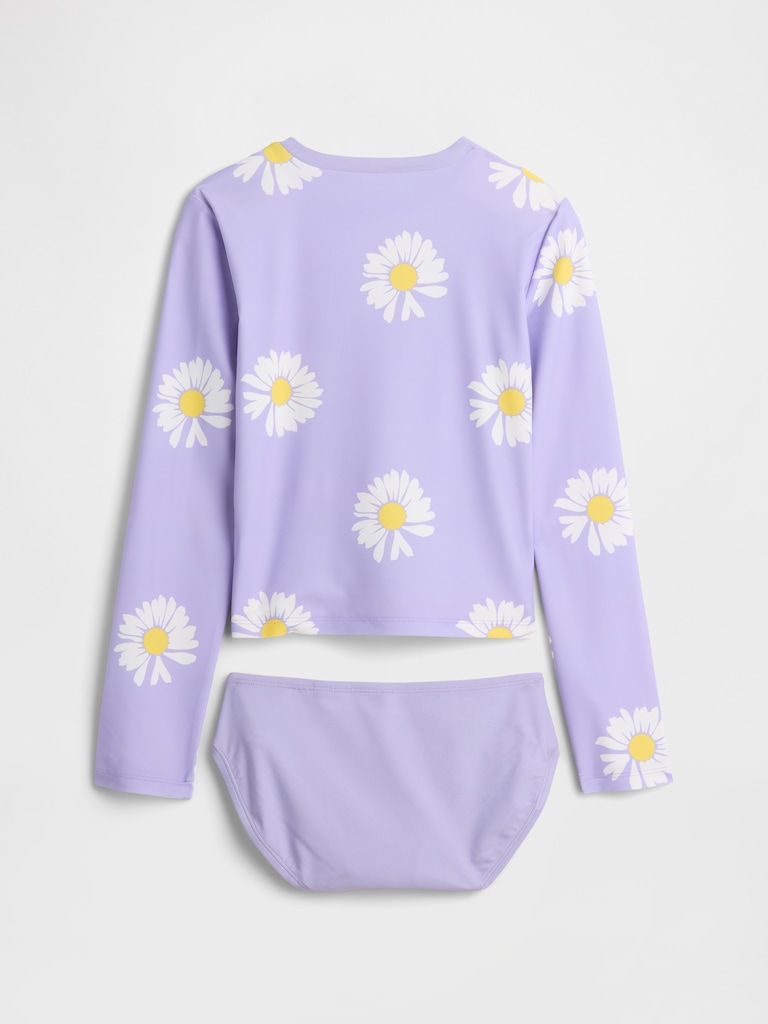 Kids Two-Piece Cropped Rash Guard