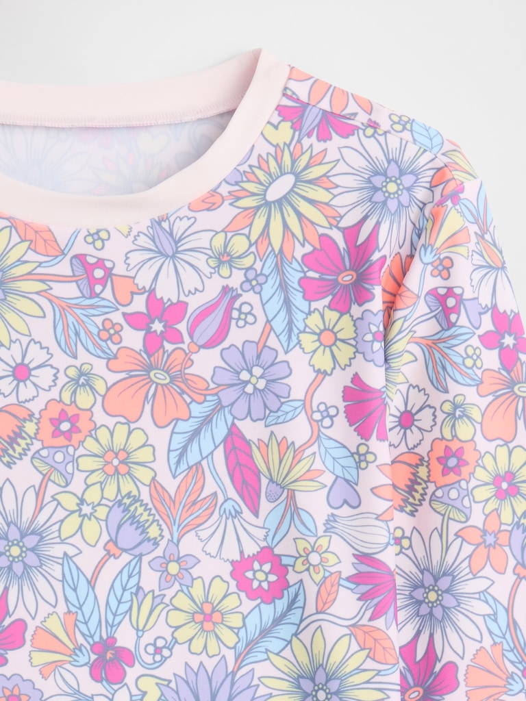 Kids Two-Piece Cropped Rash Guard