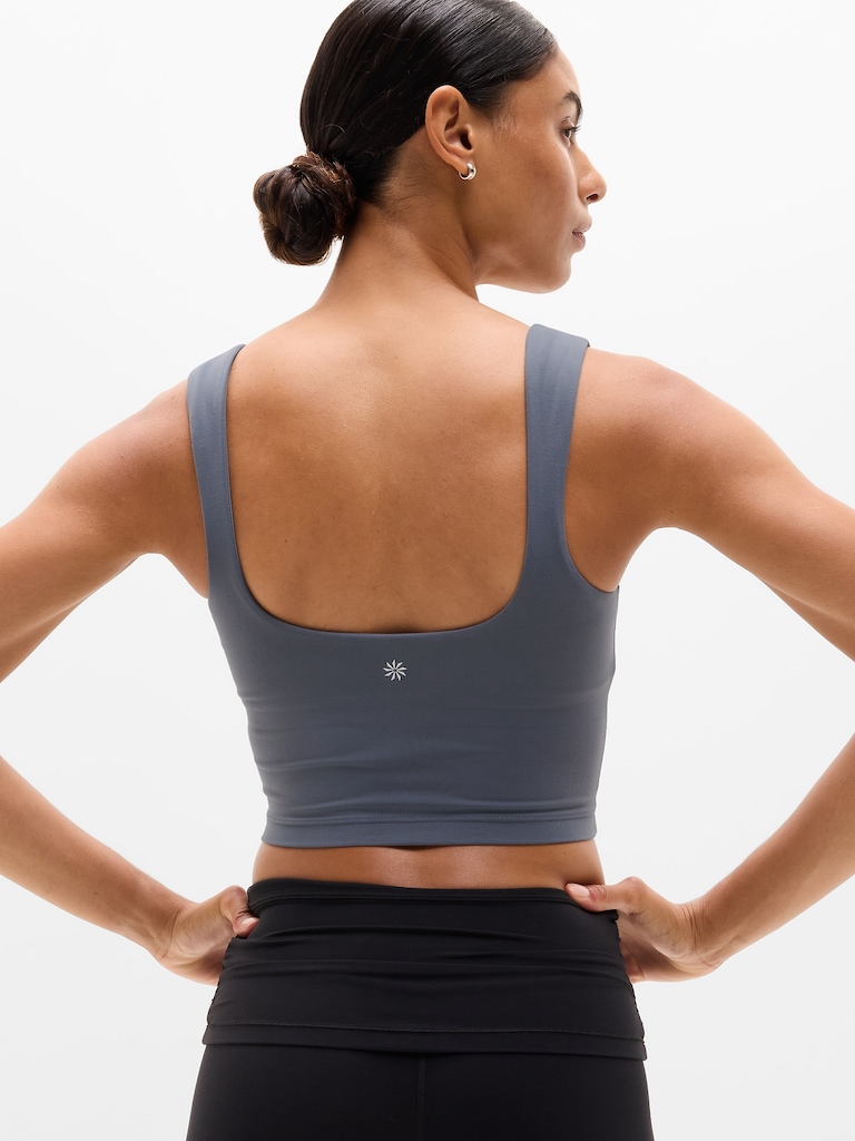 Transcend Square Neck Crop Sports Bra A-C