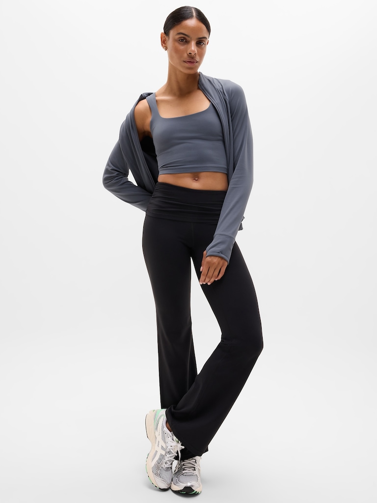Transcend Square Neck Crop Sports Bra A-C