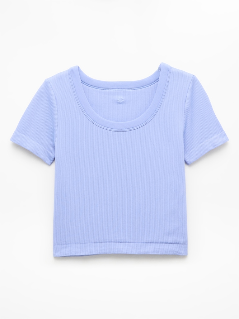Athleta Girl Rise Above Rib Scoop Tee