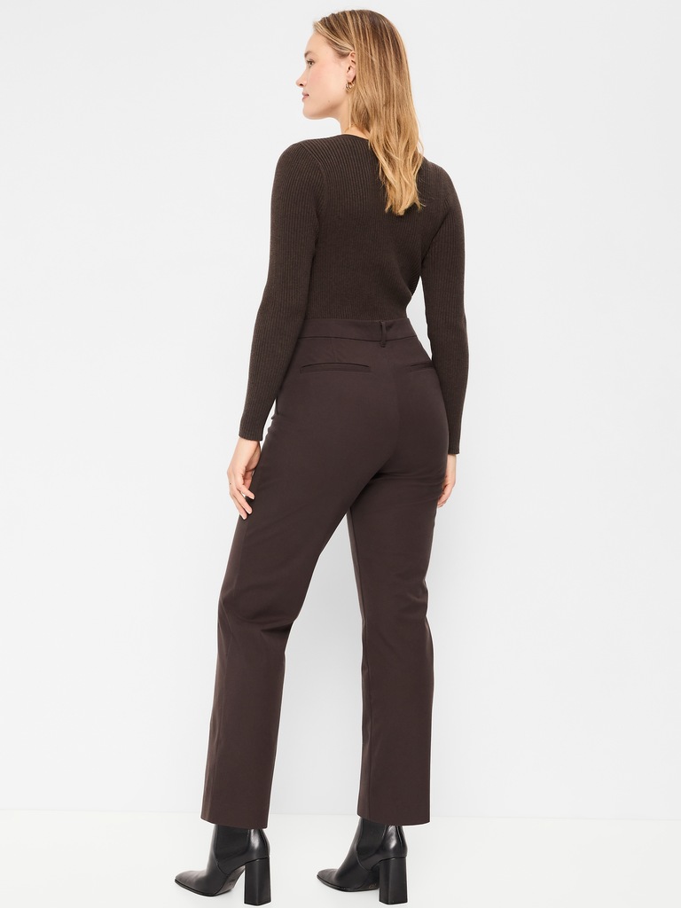 High-Waisted Pixie Straight Pants