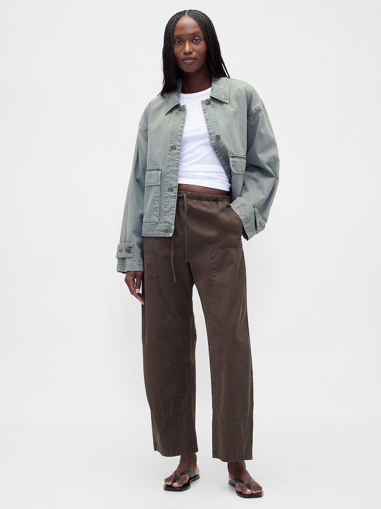 Easy Double-Knee Barrel Pants