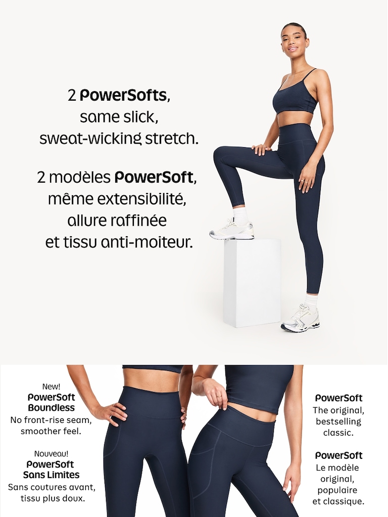High-Waisted PowerSoft 7/8 Pocket Leggings