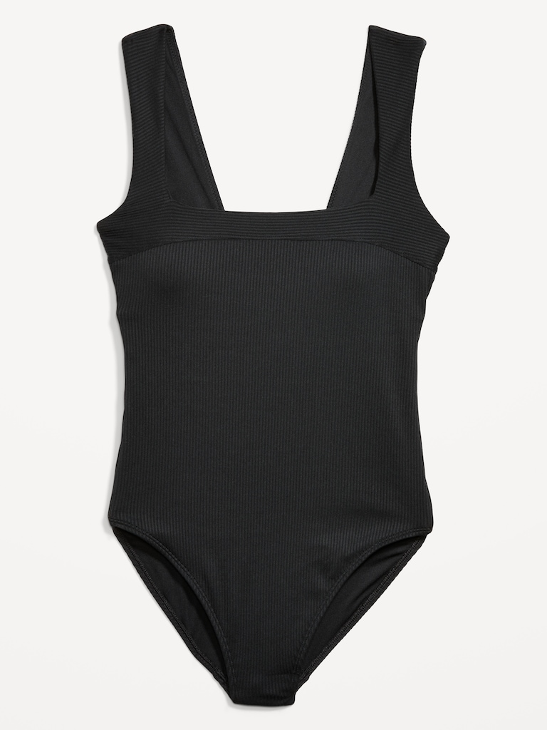 Ribbed One-Piece Swimsuit