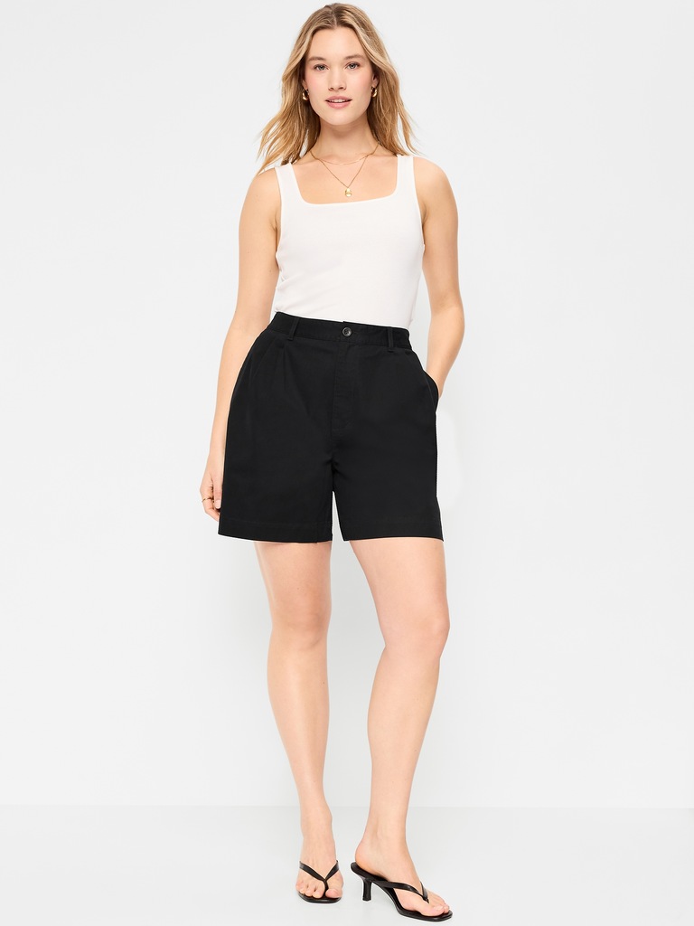 High-Waisted OGC Chino Shorts -- 6-inch inseam