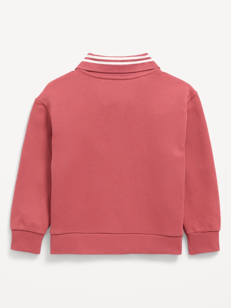 Oversized Collared Sweatshirt for Toddler Boys