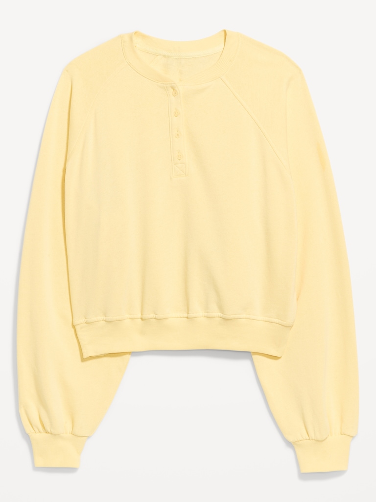 SoComfy Oversized Button-Front Sweatshirt