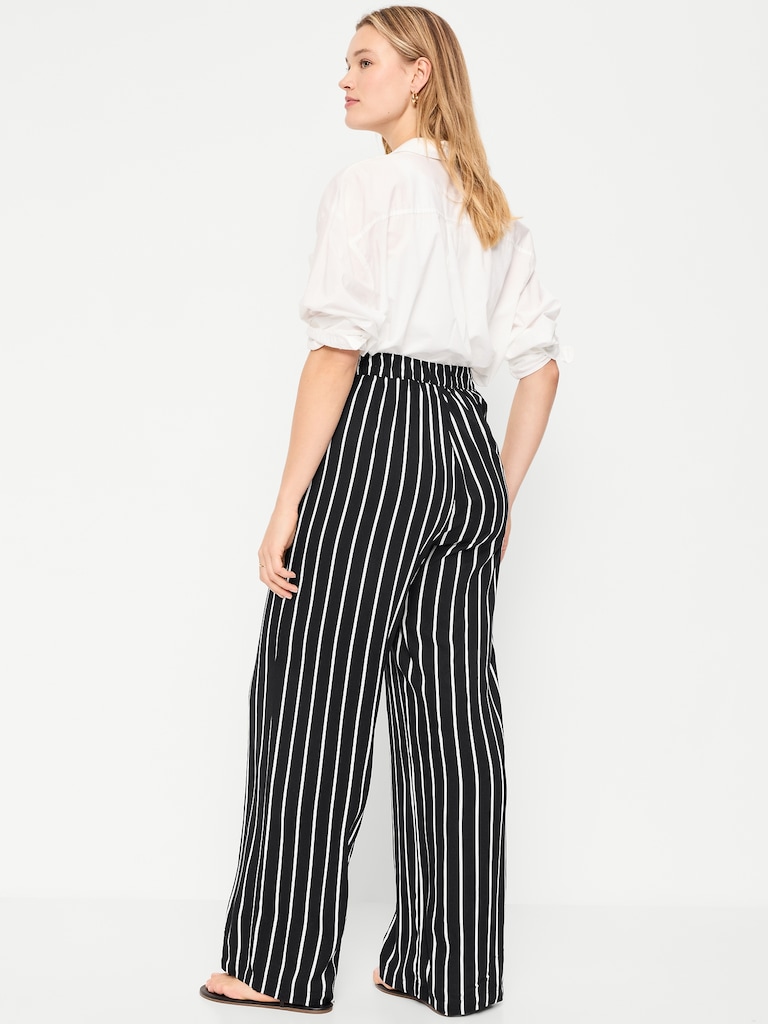 High-Waisted Playa Wide-Leg Pants