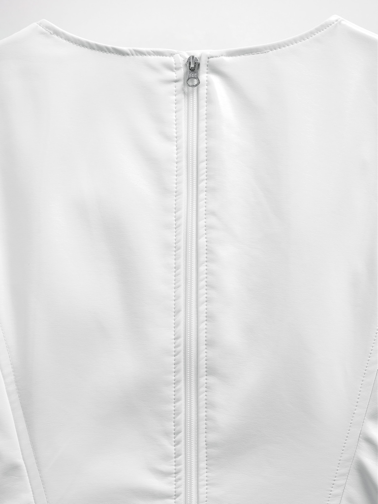 GapStudio Vegan Patent Leather Mini Dress