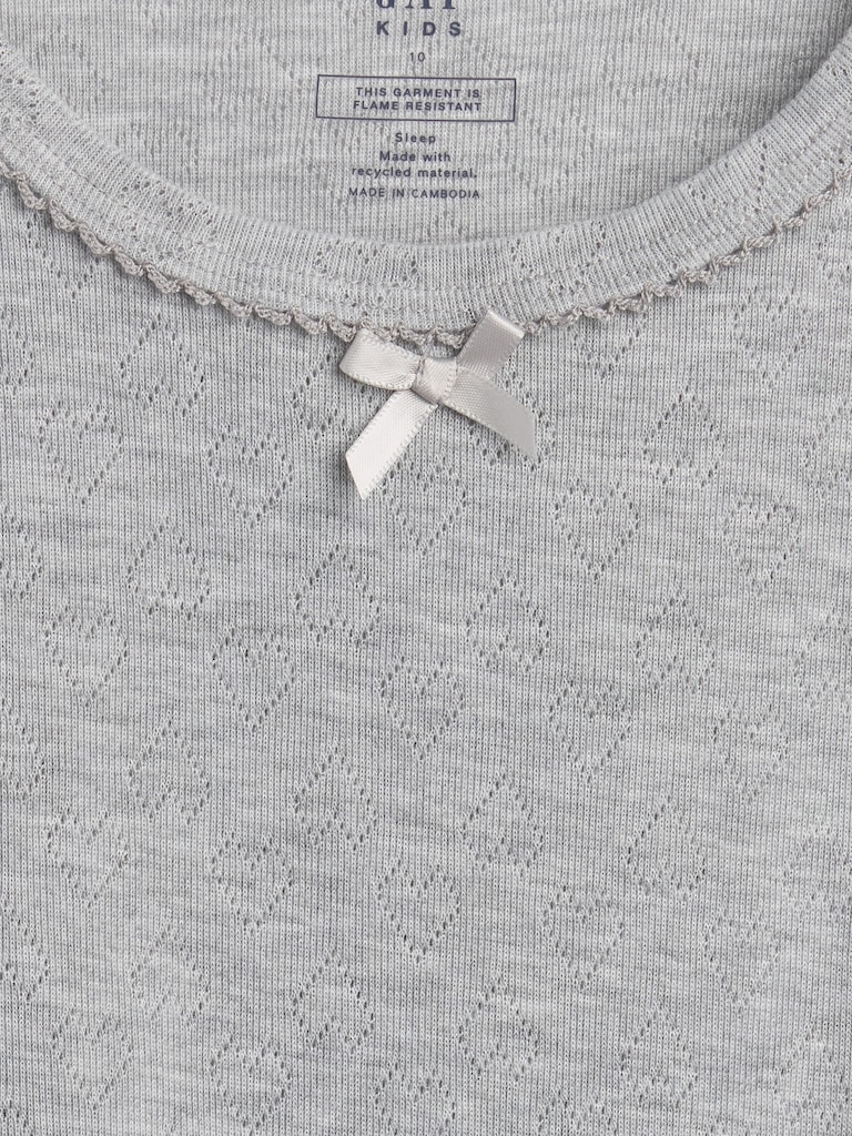 Kids Recycled Pointelle PJ T-Shirt