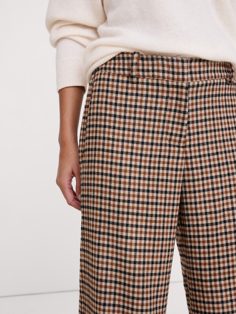 The Everyday Wide-Leg Pant in Flannel